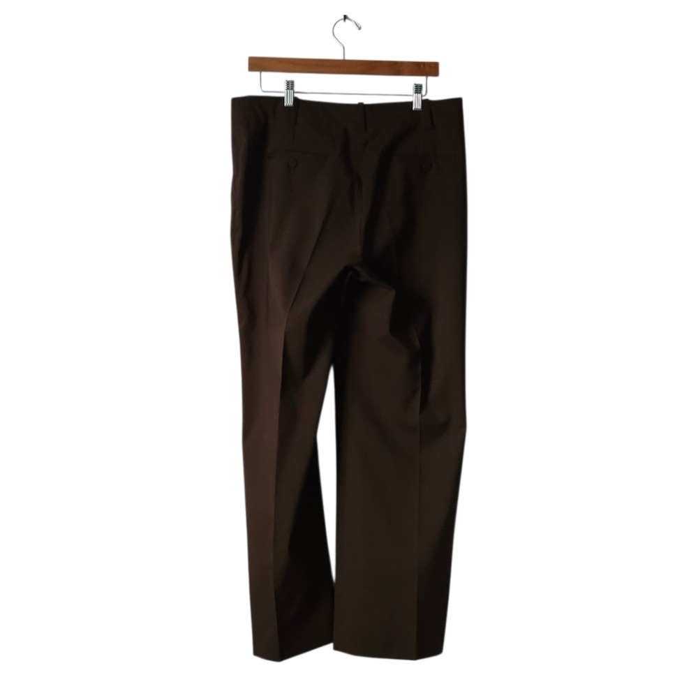 Talbots Heritage Wide Leg Trousers Brown 12‎ Dress Pants Career Slacks - Picture 4 of 11
